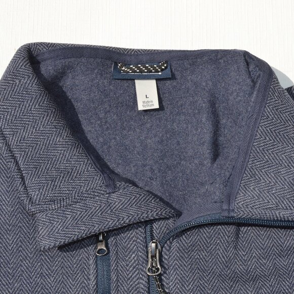 Edwards Womens Sweater Knit Jacket Steel Herringbone Size L (New) - Picture 6 of 9